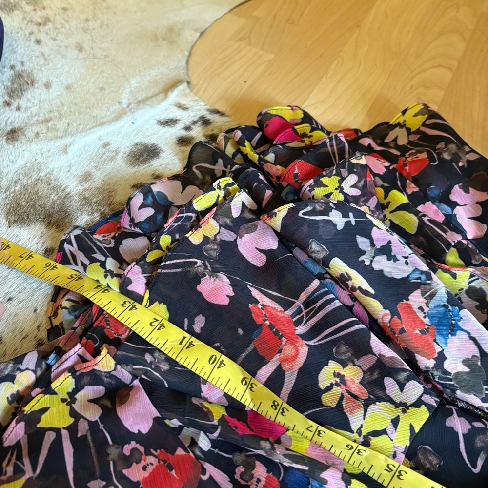 JASON WU Halter Floral Ruffle‎ Midi Dress Size 8 - Picture 9 of 9